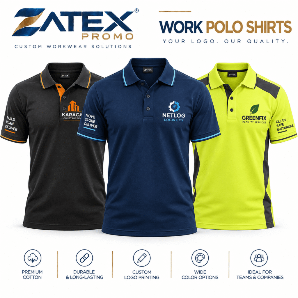 Custom work polo shirts manufacturer - ZATEX PROMO