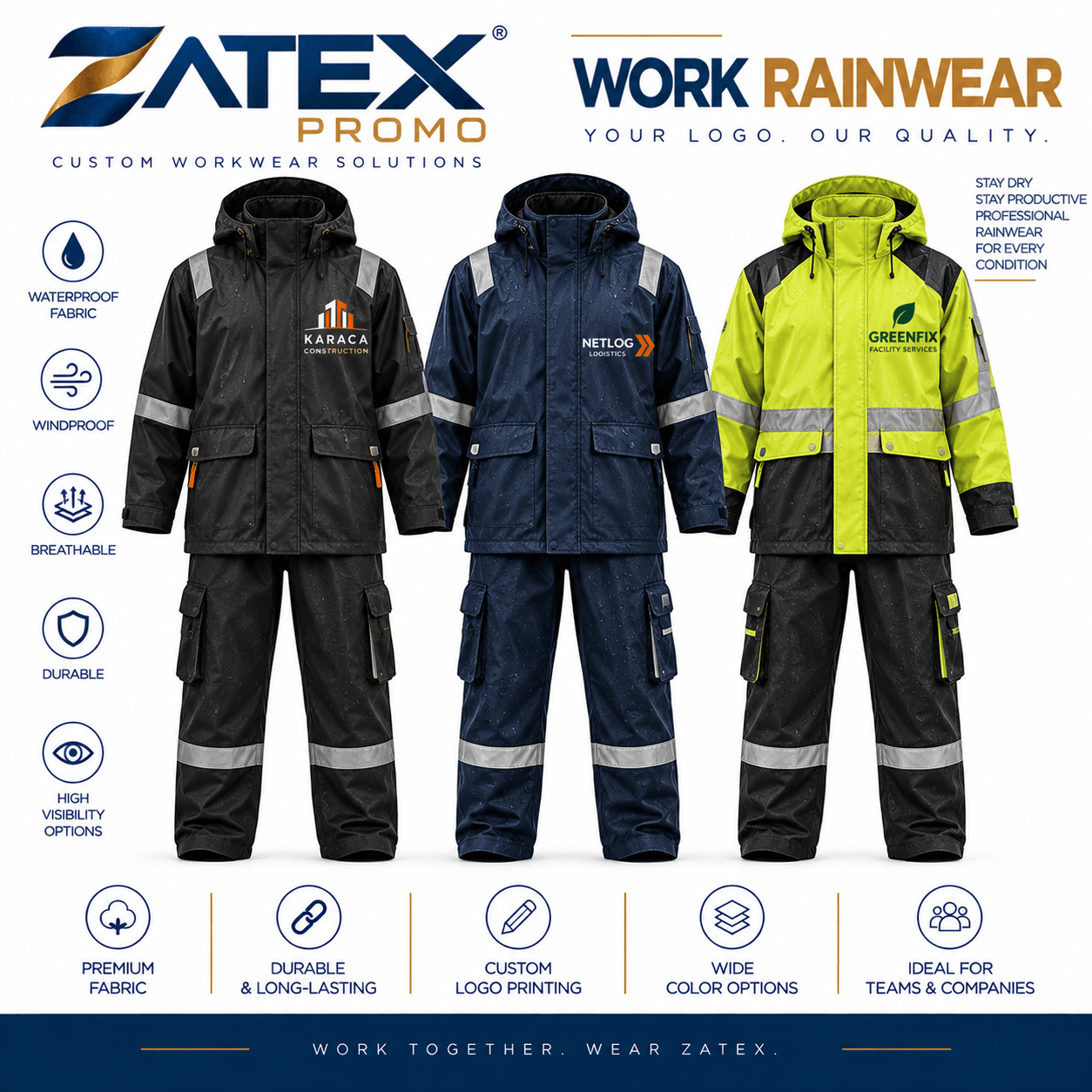 work rainwear customization concept