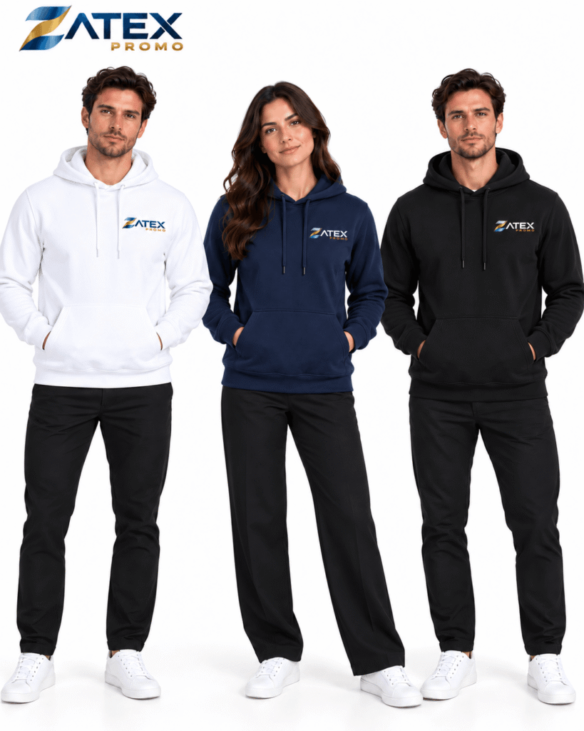 Custom branded hoodies for promotional programs - ZATEX PROMO